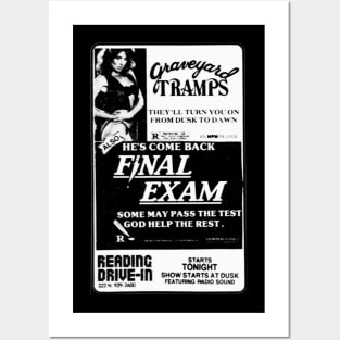 Graveyard Tramps & Final Exam Double Feature Posters and Art